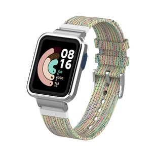 Correa de lona Eraysun para Xiaomi <span class=keywords><strong>Mi</strong></span> Watch Lite, pulsera deportiva de nailon, funda de Metal para reloj <span class=keywords><strong>Redmi</strong></span>, correa de reloj de repuesto - Product Image 2
