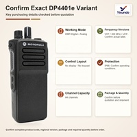 Radio portable DMR Motorola DP4401e d'origine, VHF 5W ou UHF 4W, 64 canaux, GPS, Bluetooth, WiFi, IP68, pour la communication professionnelle