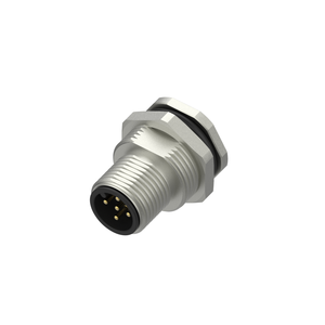 Conector Macho IEC FEAM5R-L, Contactos de Latón/Chapados en Oro y Carcasa de Latón/Niquelada, IP67, 60V, 4A - Product Image 1