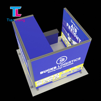 Conception d'affichage de mur LED de publicité personnalisée Caisson à lumière portable modulaire en tissu Stand d'exposition stand d'exposition pour l'expo