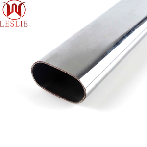 Tringle de <span class=keywords><strong>penderie</strong></span> ovale en fer chromé 15*30mm pour armoire, galvanisée, marque Leslie - Product Image 6