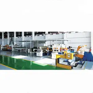 Automatic cut to length line 3mm 1500mm Aluminum coils decoiling leveling cutting and stacking Reciprocating shearing line