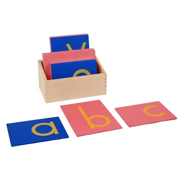 La petite enfance éducatif en bois jouets d'apprentissage de la langue montessori papier alphabet