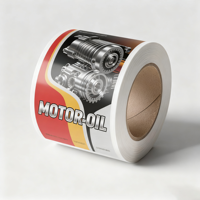 Autocollants personnalisés, autocollants avec logo, vinyle PVC imperméable, bouteille d'eau en verre, bouteille en plastique, accessoires de voiture, impression transparente
