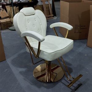 Chaise de Salon Classique Rose Siman <span class=keywords><strong>en</strong></span> Promotion, Fauteuil de Coiffeur Vintage Finition Or Rose <span class=keywords><strong>en</strong></span> Cuir Synthétique, Chaise de Barbier d'Importation pour <span class=keywords><strong>Coiffure</strong></span> - Product Image 3