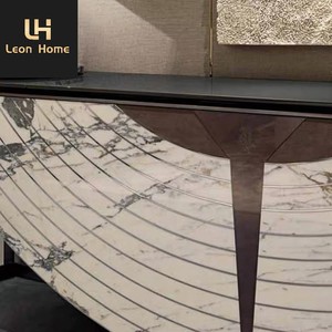 Su misura di Lusso <span class=keywords><strong>Soggiorno</strong></span> Ingresso Marmo Naturale Semicircolare Casa di Moda <span class=keywords><strong>Lungo</strong></span> <span class=keywords><strong>E</strong></span> <span class=keywords><strong>Stretto</strong></span> Console Da Tavolo - Product Image 5