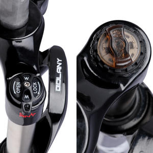 Fourche avant de vélo de montagne Bolany 26 pouces avec ressort hélicoïdal, suspension mécanique amortissante avec axe QR - Product Image 1