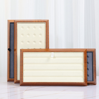 Plateaux de présentation pour diamants, plateaux pour exposition, en bois de pierres précieuses, accessoires de luxe, durables, 1 pièce