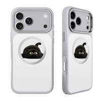 Casing Ponsel E-Ink NFC Pintar 4 Warna HD dengan Penyangga Terintegrasi Anti Benturan, Gambar Dapat Disesuaikan Sendiri untuk iPhone 17 Pro Max