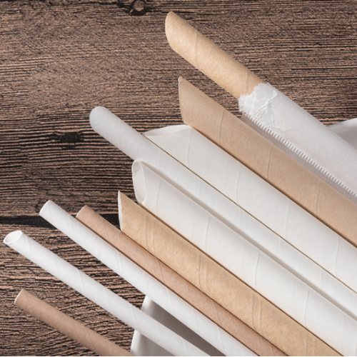 Eco Friendly Disposable Kraft Paper Straw Biodegradable Bubble Tea Paper Straw Paper Drinking Straw 12*230mm