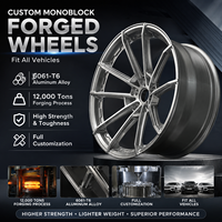 Jantes en alliage forgé brossé GW Custom 18 19 20 22 pouces 5x112 5x120 pour BMW M3 M4 Audi RS Tesla Model 3 Y, jantes de voiture de rechange