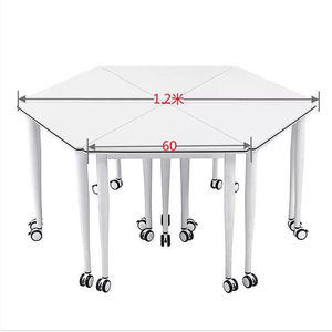 Juego de Escritorio y Silla Escolar de Madera con 6 Asientos y Altura Ajustable para Niños, Jardín de Infancia, Dormitorio, Sala de Estar - Product Image 4
