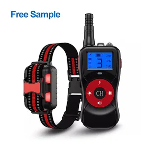 Remote Training Bark Collar Online Waterproof Rechargeable Training Device Adjustable Electric Dog Collar Dog Training Control Shock Training Collar
