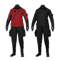 Drysuit Dewasa Unisex Desain Khusus, Bernapas dan Tahan Air, Terbuat dari Kain Oxford Nylon Tiga Lapis.