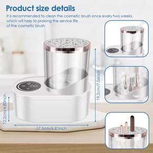 Máquina de Limpieza Automática de Brochas de Maquillaje, Herramienta para Limpiar Uñas, Venta al Por Mayor - Product Image 6