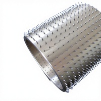 Rouleau perforateur industriel en aluminium/cuivre PUYISEN, personnalisable OEM, rouleau à aiguilles, rouleau à broches, garantie 1 an
