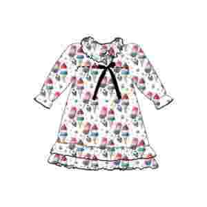 Qingli OEM tarifs gratuits petites filles Maxi robe vêtements <span class=keywords><strong>de</strong></span> <span class=keywords><strong>nuit</strong></span> chemises <span class=keywords><strong>de</strong></span> <span class=keywords><strong>nuit</strong></span> lait soie tissu Moo Moo <span class=keywords><strong>chemise</strong></span> <span class=keywords><strong>de</strong></span> <span class=keywords><strong>nuit</strong></span> - Product Image 4