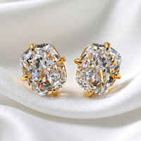 Nouvelles boucles d'oreilles à clous en zircon brillant couleur or délicates pour femmes, bijoux de mode, Brincos mignons
