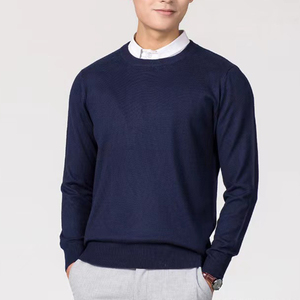 Nouveau <span class=keywords><strong>pull</strong></span> coréen tricoté ample de couleur unie à manches longues pour homme, idéal comme sous-<span class=keywords><strong>pull</strong></span> - Product Image 3