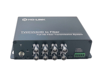 BNC vidéo au convertisseur de média fibre 5mp CVI/TVI/AHD /HD convertisseur vidéo numérique coaxial au convertisseur vidéo fibre avec RS485