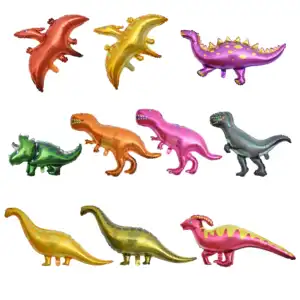 Dinosaur Party Decorations Forest items large animal Dinosaur Foil Balloons with Dino Jungle Jurassic Dinosaur Aluminium film