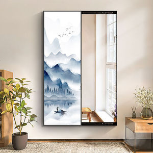 Quadro Decorativo <span class=keywords><strong>con</strong></span> Specchio Nascosto a Figura Intera, Stile Pittura Paesaggistica Creativa, Arte da <span class=keywords><strong>Parete</strong></span> - Product Image 6