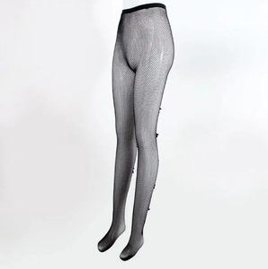Pantimedias de seda a la moda para mujer, <span class=keywords><strong>medias</strong></span> de red <span class=keywords><strong>transparentes</strong></span> sexis para niñas con diseño de una línea, moda para mujer, 2017 - Product Image 4
