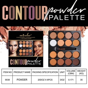 Bestseller 16-Loch Kontur-Palette mit Pinsel, Wasserfestes Pflegepuder, Aufhellend für den Hautton, Langanhaltend zum Konturieren - Product Image 2