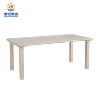 Ensemble de bureau personnalisé en bois massif pour jardin d'enfants Tables trapézoïdales modernes et en U pour salle de classe préscolaire OEM ODM direct d'usine