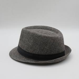 Toptan toplu hasır fötr şapka yazlık hasır şapka ekose Fedora şapka - Product Image 6