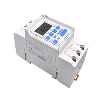 Minuteur numérique programmable hebdomadaire 7 jours TOMZN AC 220V 230V 12V 24V 48V 16A 1NO 1NC sur rail DIN monophasé
