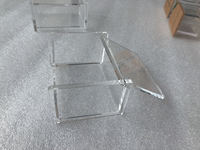 Approvisionnement d'usine Acrylique Capsule Café Boîte De Rangement Titulaire Bureau Transparent Antipoussière Cas avec Couvercle