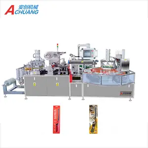 Semi-Automatic Blister Paper Card Hot sealing Packing Machine for Gas Lighter blister packaging