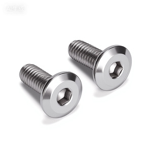 สกรูหัวหกเหลี่ยมแบน สแตนเลสเกรด 304 คลาส 8.8 สำหรับเฟอร์นิเจอร์และแผง - Product Image 1