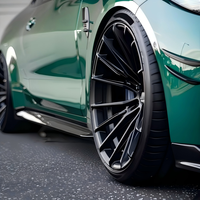Jantes en alliage d'aluminium forgé concaves profondes JWYC 17-22 pouces, 17-23 pouces, 5x100/114.3/120 6x139.7, finition noire pour Tesla/SU7