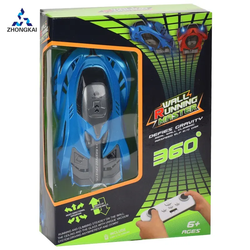 Kid Toys Infrared Electric Anti Gravity Real 360 Stunt Climb Race Toy Ceilings Glass Surface Remote Control Wall Climbing RC Car
