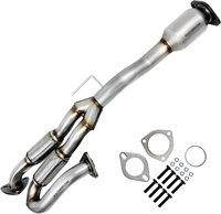 Nouveaux convertisseurs catalytiques haute performance Yueyang pour remplacement, compatibles Maxima 3.5L V6 3498cc (2009-2020), avec tuyau d'échappement flexible poli