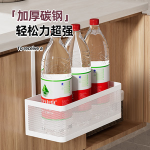 Cesta de almacenamiento para puerta de armario de cocina Wocube, organizador colgante de plástico sin taladro, estante de almacenamiento multiusos para cocina - Product Image 3