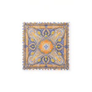 Grande foulard quadrato con motivo Paisley 70x70 cm, accessorio moda per donna - Product Image 1