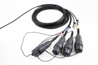 Cordon de brassage fibre optique extérieur durable 2 fibres Fullaxs FTTA 5.5G de 50m pour connectivité RRU BBU