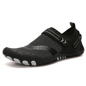 Zapatillas Deportivas Negras con Cordones de Malla Transpirable, Puntera Reforzada, Suela de PVC/PU, Entresuela de Espuma/Cáñamo, Color Sólido, para Hombre, Verano - Product Image 6
