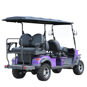 Off Road Street Legal 48V 72V Lithium Battery Karts Car Buggy 4 6 Seater Carrito De Electric Golf Cart