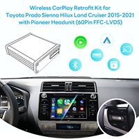 Interface CarPlay Android Auto Exploter Argent 12V Toyota Hilux/Sienna, Liaison sans fil Mirror Link, Lecture USB, Plug&Play, Récepteur GPS