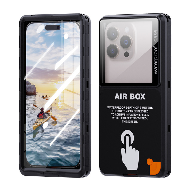 Universal OPPO Waterproof Sports Design Phone Pouch Clear Window for 6.9 Inch Shockproof Dustproof Case for Outdoor Activities