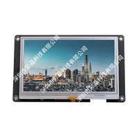 Modul Layar LCD TFT 4.3 Inci 800*480 Piksel dengan Panel Sentuh Kapasitif dan Perangkat Lunak untuk Audio Video, Konfigurasi Cerdas Baru