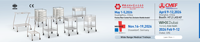 Chariot d'anesthésie en ABS de qualité supérieure avec roulettes silencieuses à verrouillage central, chariot médical hospitalier, stockage d'anesthésie, utilisation d'urgence, garantie 3 ans