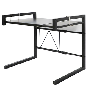 Tableware Storage Carbon Steel <b>Counter</b> Rice Cooker Stand Metal Microwave <b>Oven</b> Rack - Product Image 4