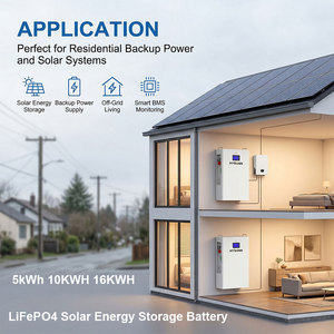 แบตเตอรี่สำรองไฟบ้าน Hysonn 5kWh 10kWh 16kWh Power Wall 48V 51.2V 100Ah LiFePO4 สำหรับเก็บพลังงานแสงอาทิตย์ จัดจำหน่ายโดยโรงงาน - Product Image 4