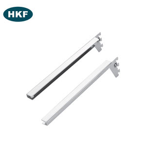 Support de tablette en <span class=keywords><strong>verre</strong></span> à rainures pour présentoir métallique ou utilisation sur <span class=keywords><strong>colonne</strong></span> en acier robuste avec finition chromée droite - Product Image 6