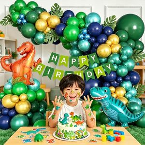 Kit de Guirnalda de Globos de Dinosaurios con Globo de Dinosaurio Metalizado para Decoración de Fiestas de Cumpleaños, Baby Shower y Safari en la Jungla - Product Image 4